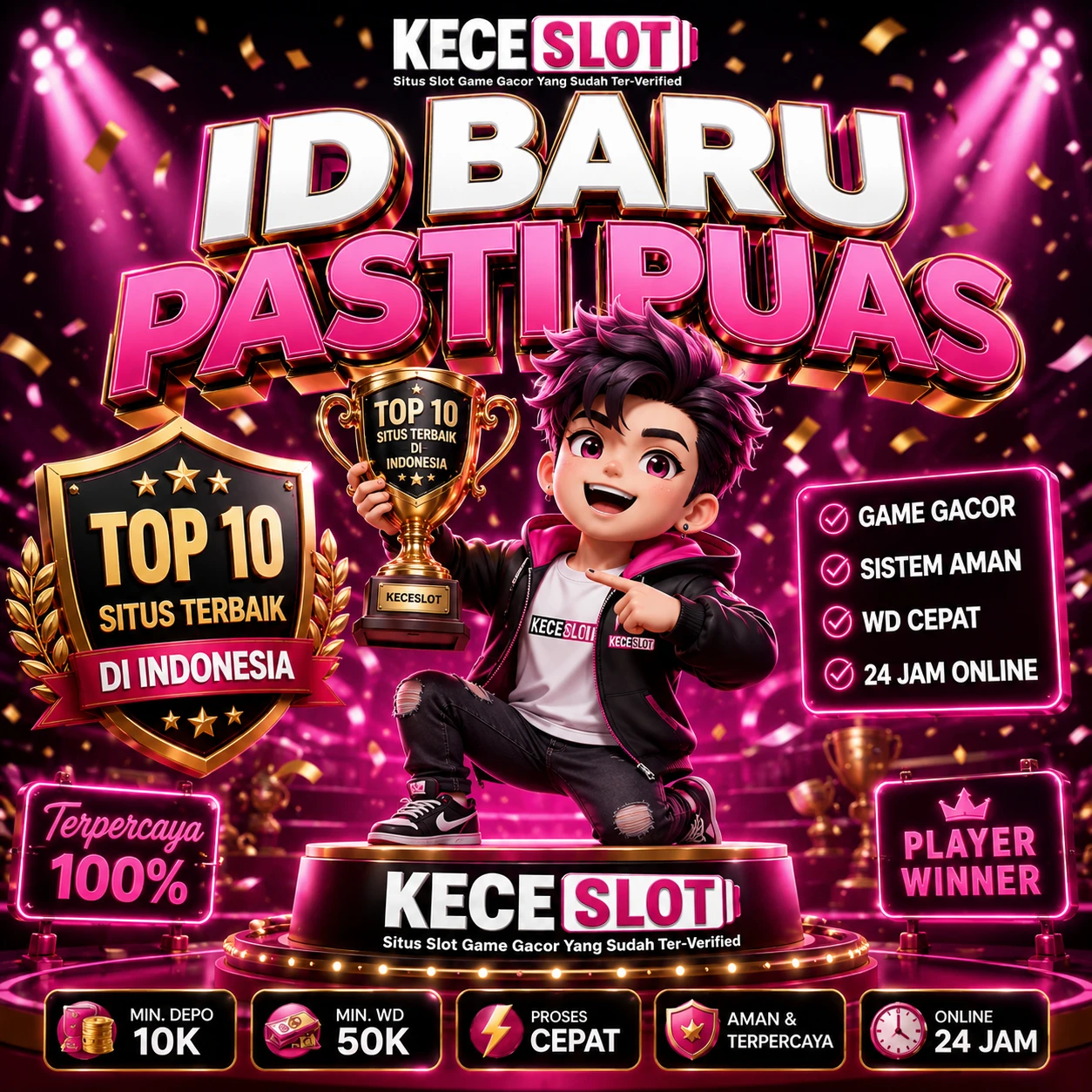 Slot dp KECESLOT Front Black 